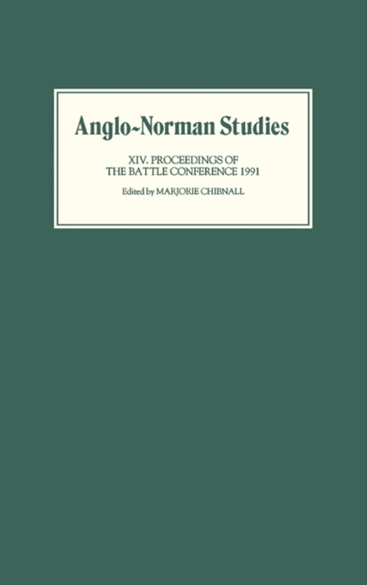 Cover image for Anglo-Norman Studies XIV ISBN 9780851153162